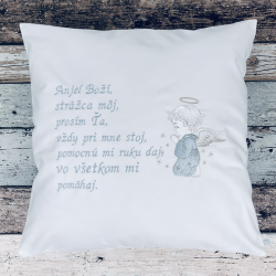 Vyšívaný vankúš s modlitbou 2
